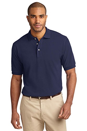 Port Authority Men's Pique Knit Polo XL Navy