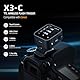 Godox X3C Touch Screen FlashTrigger für Canon Kameras, TTL Wireless Flash Trigger, TCM Konvertierung, eingebaute 3.7V 850mAh Li-Ion Batterie, ca. 7-Tage Standby