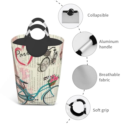 Sac à linge pliable finis les paniers mous grand sac rigide Tour Eiffel