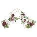 Ling's moment Set of 3 Gold Geometric Wedding Centerpieces Ornaments Dusty Rose Marsala Flower Table Centerpieces for Wedding Party Decor