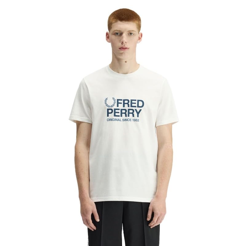 T-shirt Fred Perry Original Graphic anti-déformation coton respirant pour homme