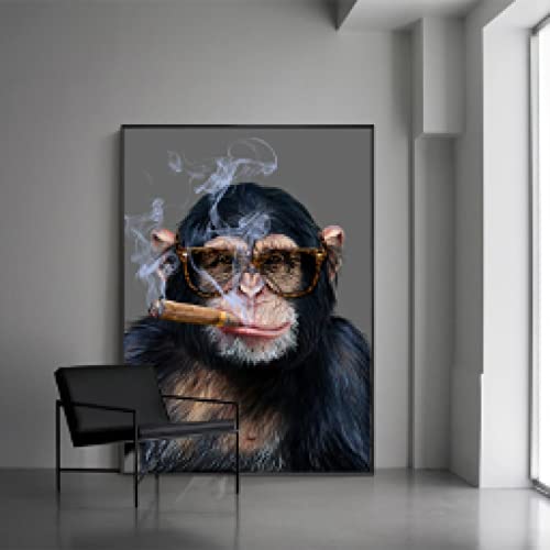 Toile singe graffiti art moderne pour sublimer un loft urbain contemporain