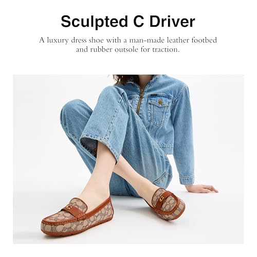 Coach womens Sculpted C Driver in Signature Textile Jacquard2