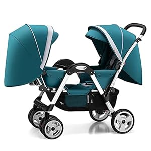 Mehwsar MEHWSAR-1 Tandem Zwillingskinderwagen Türkis