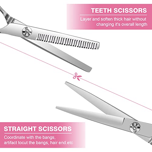 Hair Cutting Kit for DIY Hair Cutting at Home, Hair Scissors, Split Ends Trimmer, Bangs Clips, Professional Hair Cutting Tools for Women, Kids - Image 6