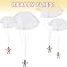 ArtCreativity 12 Set 1.75” Mini Monkey Parachute Toys for Kids for Boys and Girls, Vinyl Toys in Assorted Colors,Durable Plastic Guys Playset, Fun Zoo Animal Themed Party Favors