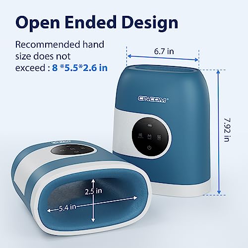 Image of CINCOM Upgraded Hand Massager with Heat and Compression for Arthritis and Carpal Tunnel - Cordless & Rechargeable, Gifts for Women