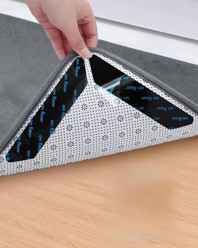 32 PCS Reusable Washable Grippers for Rugs, Highly adhesive and