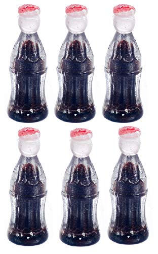 Dolls House Miniature 1:12 Scale Pub Shop Accessory 6 Bottles of Cola Fizzy Pop