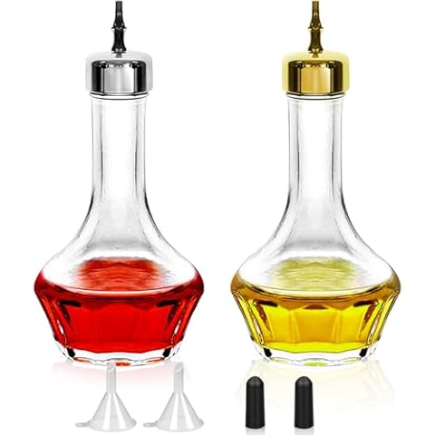 SuproBarware Bitters Bottle Set of 2 Glass Dash Bottle with Dasher Top 1.7oz Professional Bar Tool for Cocktail Great for Bartender Home Bar Cover