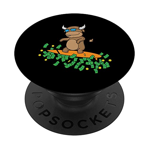 Bull surfea en Stock Curso de inversión privada vs Hedge Fond PopSockets PopGrip Intercambiable
