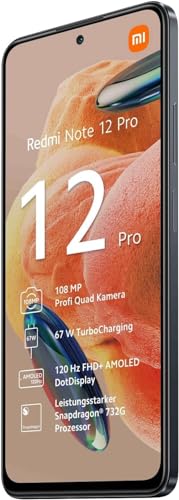 Xiaomi Smartphone Redmi Note 12 Pro 4G Gris Graphite 8GB RAM 128GB ROM