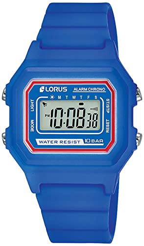 Lorus Enfant chronographe montre sport silicone et acier