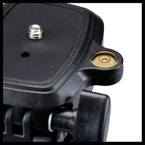 Original Einhell Trípode telescópico para equipos de medición láser (accesorios para equipos de medición, ajustable en altura 37 cm - 110 cm, altura de transporte de 37 cm con bolsa, rosca de 1/4")