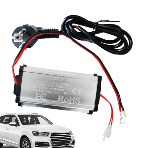 Fuente de Alimentación 220V a 12V, Convertidor Plug and Play para Electrodomésticos, Fuente 220V a 12V para Calentador Diésel, para Autocaravana Furgoneta Camión Camping Hogar y