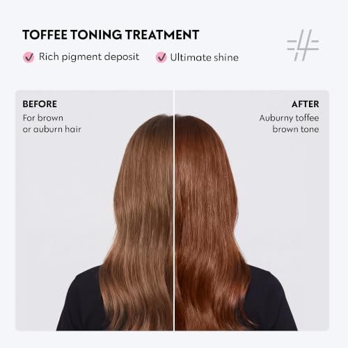 Image of FOUR REASONS Color Mask, Toffee (27 Colors) - Hair Gloss & Color Depositing Conditioner - Semi Permanent Hair Toner for Color-Treated Hair Color For Women - Vegan & Cruelty-Free - 6.76 fl oz