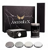 Premium Rolling Knife Sharpener Kit with Adjustable 10°–30° Angle, 4 Disc System (Diamond...