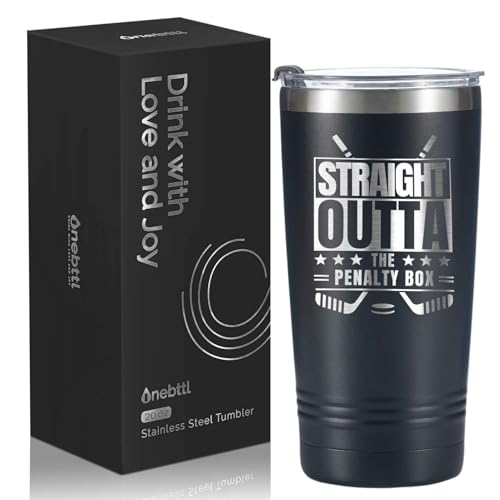 Hockey Tumbler with Lid & Straw