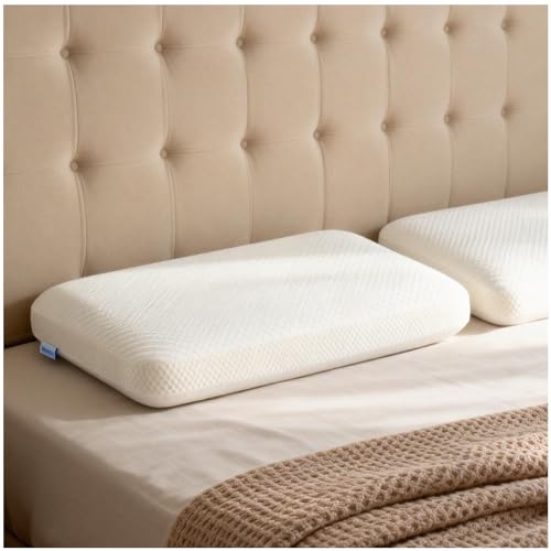 Orthopädisches Memory Foam Kissen 70x42x10cm Nackenstützkissen Öko-Tex Weiß
