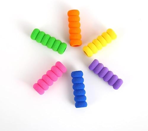 10Pcs Multicolor Soft Foam Pencil Grips, Cushion Grippers for Painting Pens Drill Pen, Drawing Pens