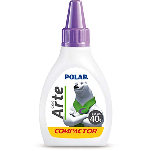 Cola para Artesanato Polar Arte, Compactor 930, Multicor, Pacote de 12