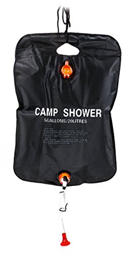Doccia Solare Da Campeggio JTENG 20L – Sacca PVC Portatile Con Soffione Regolabile Per Outdoor E Spiaggia
