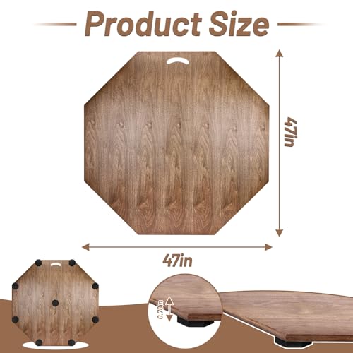 TAOMEELOR Portable Dance Floor, 48'' L x 48''W Tap Board for Tap Dancing, Tap Dancing Practice Board, Tap Dance Floor for Dancers Home & Outdoor.(XL)