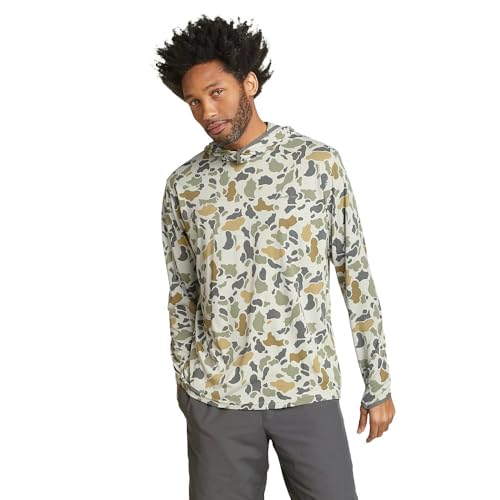 Eddie Bauer Men's Marine Air UPF Long-Sleeve Hoodie - Print
