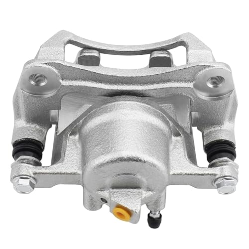 Image of Detroit Axle - Front Left Brake Caliper for 1998-2002 Toyota Corolla Chevrolet Prizm Disc Brake Caliper w /Bracket 1999 2000 2001 Replacement Driver Side Assembly