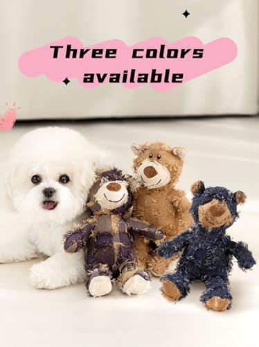Juguete indestructible robusto oso de peluche para perros miniatura 6