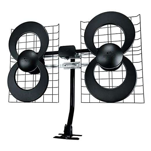 Antennas Direct Clearstream 4 TV Antenna, 70+ Mile Range, UHF, Multi-Directional, Indoor, Attic, Outdoor, Mast W/Pivoting Base/Hardware/Adjustable Clamp/Sealing Pads, 4K Ready, Black – C4-CJM