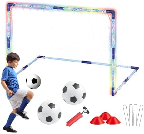 Dimples Excel Portería De Fútbol Pop-Up – Plegable Para Niños | 1 Portería 120x90 Cm, Naranja | Ligera, Portátil Y De Montaje Instantáneo | Ideal Para Jardín, Entrenamiento