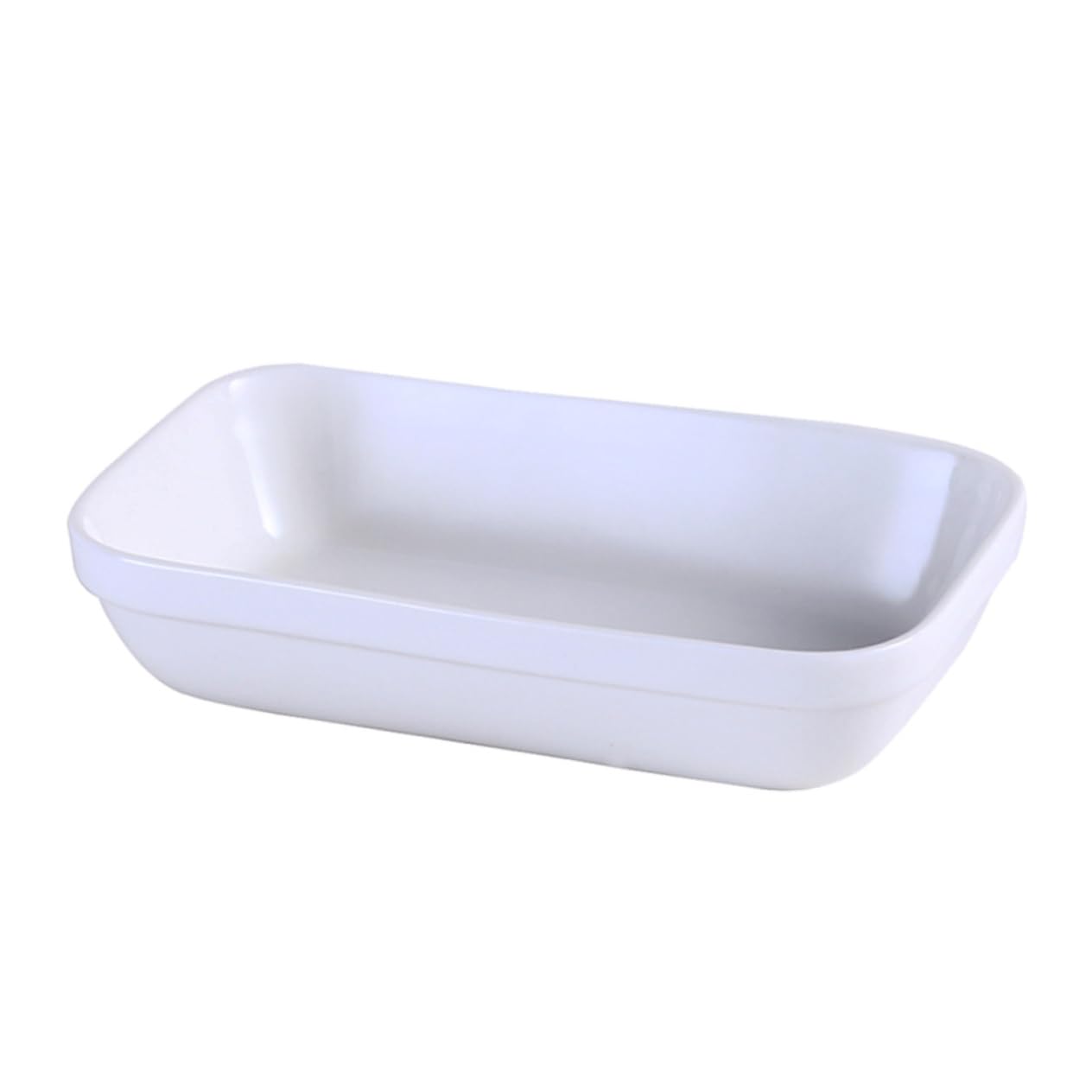 PRETYZOOM 1pc Ceramic Snack Plate Rectangular Dessert Dish for Home Ceramic Storage Plate for Fruits Dipping Sauces and Side Dishes Material for Hotels and Dessert Shops