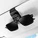 KAFANLIN Sunglass Holder for Car Visor Clip Eyeglass Sunglass ABS Plastic Car Asset Accessories for Men Women Necessities Car Sun Visor Auto Trucks Van SUV Organizer