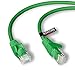Price comparison product image rhinocables CAT5e High-Speed Ethernet Patch Network Cable for LAN  Snagless Cable with RJ45 Connector Lead  Ideal for Internet, Router, Modem, Smart TV, PC & Laptop (0.25m (25cm), Green)
