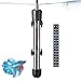 HITOP 50W 100W 300W Adjustable Aquarium Heater, Submersible Fish Tank Heater Thermostat with Thermometer (50W-Grey)
