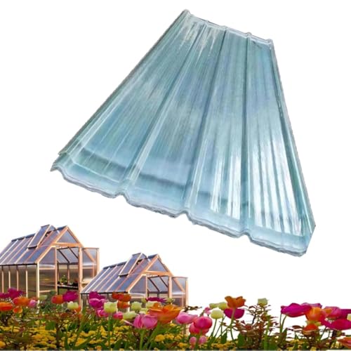 Panneaux de toiture transparents en plastique ondulé imperméable pour abri