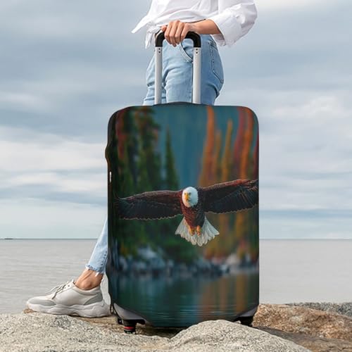Flying Eagle Durable Luggage Cover Suitcase Protector Anti-Scratch Luggage Cover Fits 18-32inch Luggage, Black, L3
