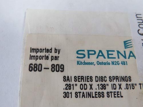 Spaenaur 680-809 Sai Series Disc Springs .281