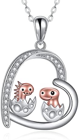 Penguin/Guinea Pig/Flamingo/Red Panda/Hippo/Cat/Duck/Koala/Bear/Panda/Axolotl/Red Cardinal Necklace Penguin Gifts 925 Sterling Silver Hugging Penguins Cute Animal Jewellry for Women Sister