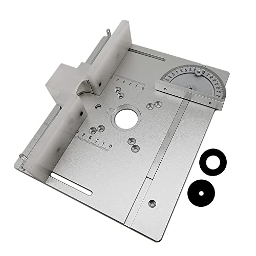 Plaque d'insertion pour table de routeur et machine à découper le bois sur banc de menuiserie
