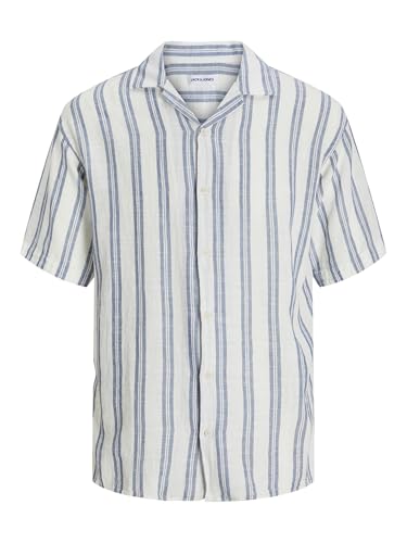 Chemise à manches courtes homme JACK & JONES Jjeenzo Stripe Resort légère et respirante