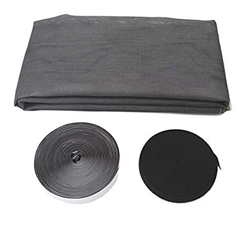 Protective Black Mosquito Net for Windows with Self-Adhesive Velcro Tape - Insect Shield for Your Home | Easy Install and Durable (1 x 9 ft) (B0CSZBZ639) Amazon Price History, Amazon Price Tracker