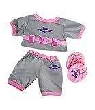 Batgirl PJ's W/Slippers Teddy Bear Clothes Outfit Fits Most 14