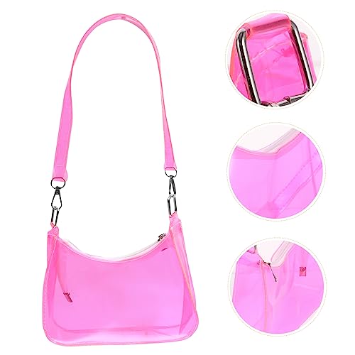 Women's Handbags Tote Bag for Transparent Jelly Ladies Shoulder Gym Woman Clear Purse Bag Messenger2