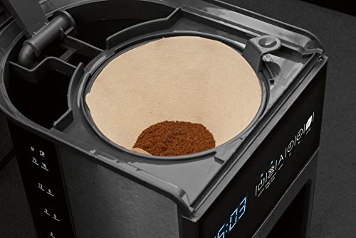 Caso Coffee One Coffe 1ne-Cafetera de diseño con Filtro y Pantalla táctil, 1050 W, 10 Pints, Acero Inoxidable, Black - Imagen 6