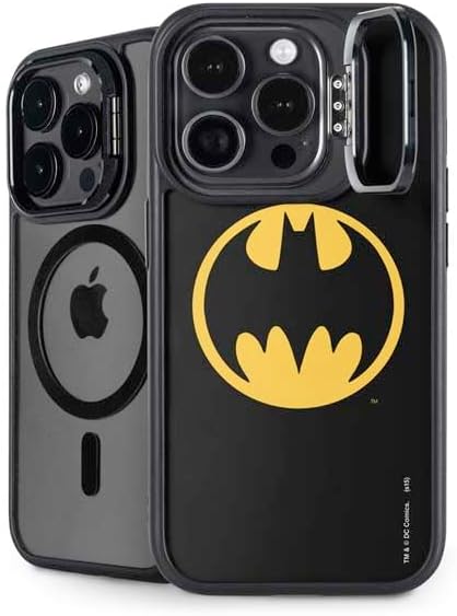Skinit Kickstand Phone Case Compatible with iPhone 14 Pro Max - Officially Licensed DC Comics Batman Movie 1989 Logo Design