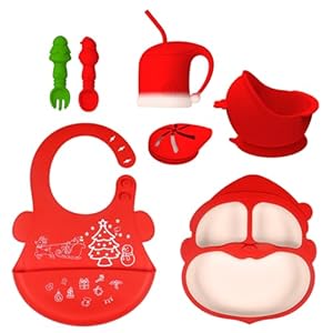 Yigzycn Weihnachtliches Kindergeschirrset