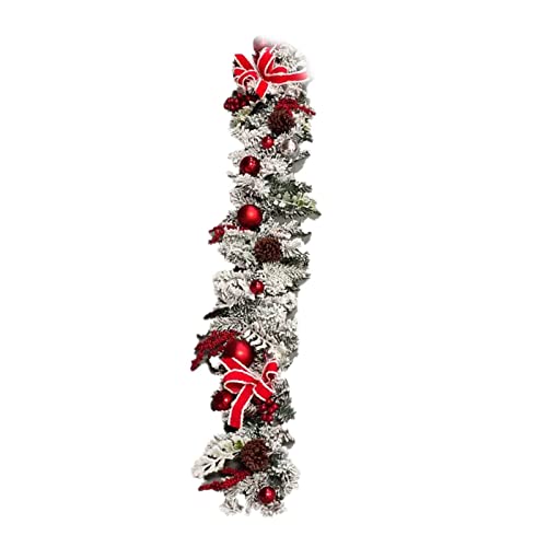 Couronne de Noël en rotin à suspendre décoration arbre inversé - 6