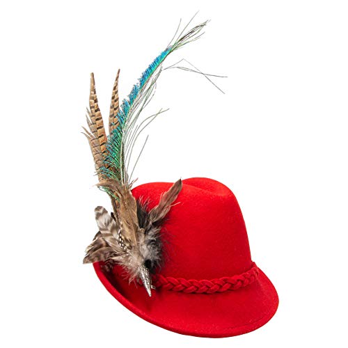 Alpenflüstern Filzhut Trachtenhut Marianne rot...